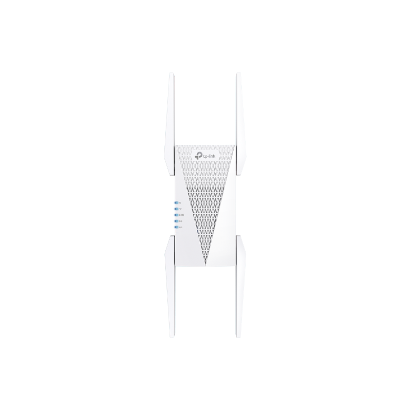 Range Extender/Access Point: AXE5400 Mesh Wi-Fi 6E (6GHz: 2402Mbps, 5GHz: 2402Mbps, 2.5GHz: 574Mbps), 1 GLan