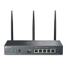 Router: Omada AX3000 Gigabit VPN, Dual-Band WiFi (2402Mbps 5GHz, 574Mbps 2.4GHz), 1 gigabit SFP and 5 gigabit RJ45 ports