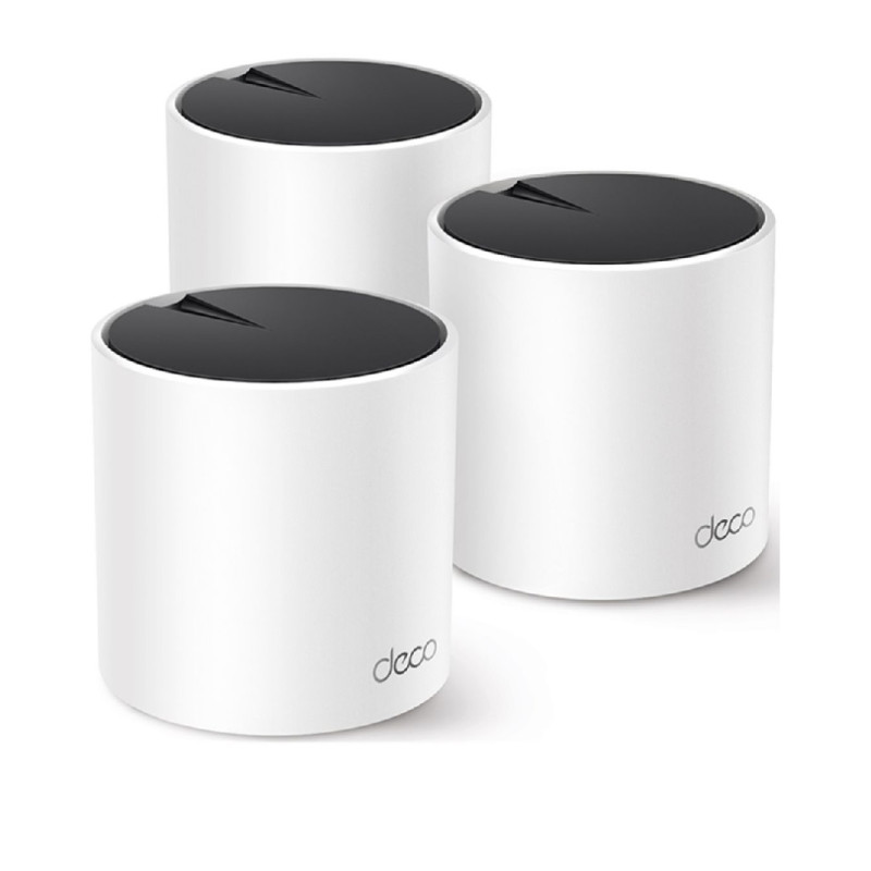 Router: AX3000 Whole Home Mesh Wi-Fi 6 (2¡Á2/HE160 2402 Mbps + 2¡Á2 574 Mbps), 3¡Á Gigabit ports, Easy setup with Deco App