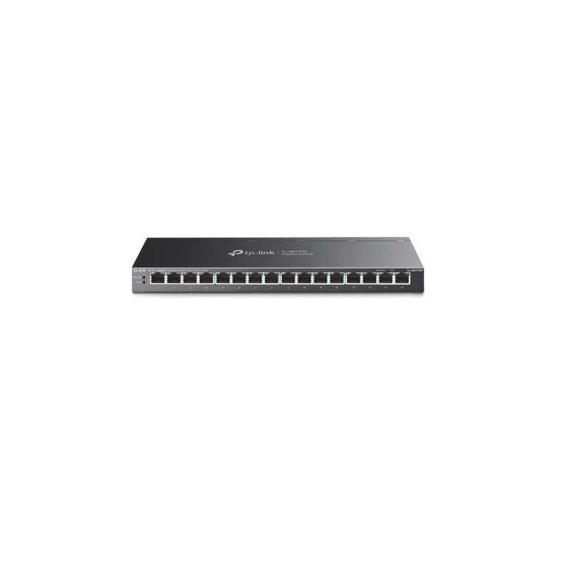 POE Switch: 16-Port Gigabit Desktop Switch with 16-Port PoE+ Total 120W, Up to 250m