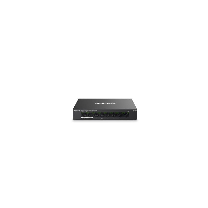 POE Switch: MERCUSYS 8-PORT GIGABIT DESKTOP SWITCH, POE+(7), 5YR8-Port Gigabit Desktop Switch with 7-Port PoE+ 65W Total
