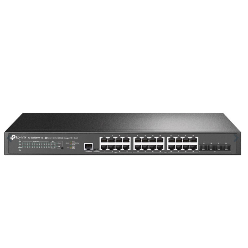 POE Managed Switch: OMADA 24-Port 2.5GBASE-T and 4-Port 10GE SFP+ L2+ Managed Switch, 24¡Á 2.5G RJ45 Ports (8¡Á 2.5G PoE++ Ports