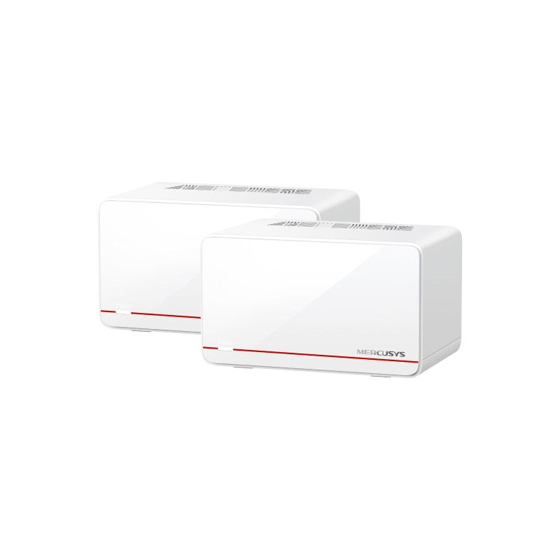 Mercusys Halo BE6500 Whole Home Mesh Wi-Fi 7 System, 688 Mbps at 2.4 GHz, 5760 Mbps at 5 GHz, upto 460 m2 coverage, MLO, 4096-QA
