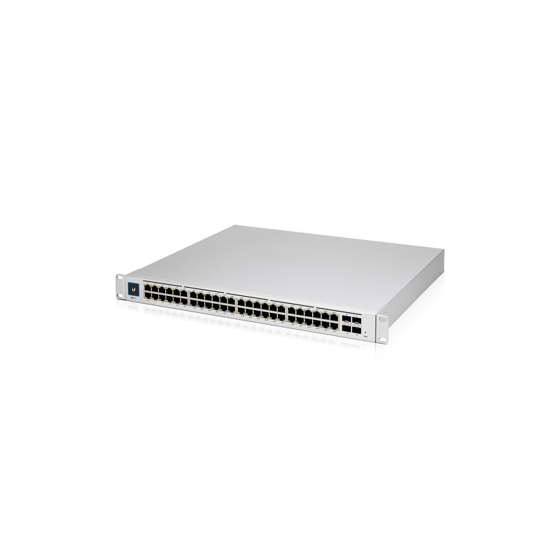 UniFi 48 port Managed Gigabit Layer2 and Layer3 switch with auto-sensing 802.3at PoE+ and 802.3bt PoE (660W total)- Touch Displa
