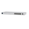 POE SWITCH: UniFi 16-port Managed Gigabit Switch - 8x PoE+ Ports, 8x Gigabit Ethernet Ports, with 2x SFP - 60W - Touch Display -