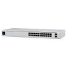 UniFi 24 port Managed Gigabit Switch - 16x PoE+ Ports, 8x Gigabit Ethernet Ports, with 2xSFP - 95W - Touch Display - Fanless - G