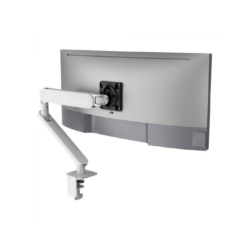 Ora Monitor Arm F-Clamp - Monitor arm for 34" screens flat or curved 2-8kg, VESA 75x75, 100x100. Includes F-Clamp in box - Silve