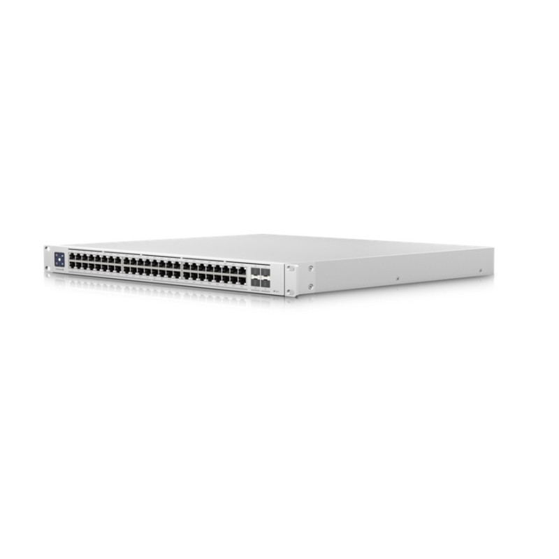 POE MANAGED SWITCH: 48-port PoE+ Ubiquiti Switch Enterprise 48x2.5GbE Ports, For Wi-Fi 6 AP, 4x 10g SFP+ Ports For Uplinks, Mana