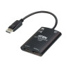 DisplayPort Video Splitter 2-Port True 4K resolution for dual output, up to 3840x2160@30 Hz, DisplayPort 1:2 HDCP 1.3 Compliant