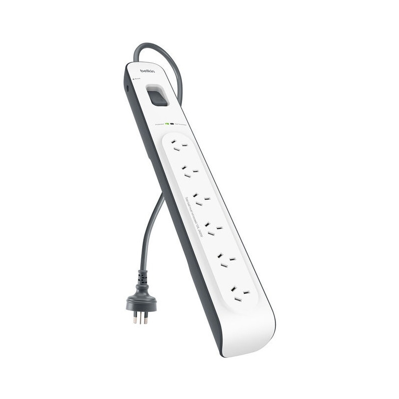 SurgeMaster 6-Outlet Surge Protection Strip With 2M Power Cord - (BSV603au2M), Protects Against Spikes & Surges, CEW $30,000, 2 