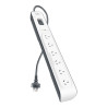 SurgeMaster 6-Outlet Surge Protection Strip With 2M Power Cord - (BSV603au2M), Protects Against Spikes & Surges, CEW $30,000, 2 