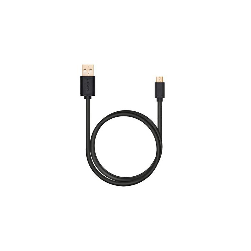 US125 Micro USB2.0 male to USB male cable Gold-plated 1M Black