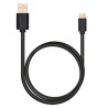 US125 Micro USB2.0 male to USB male cable Gold-plated 1M Black