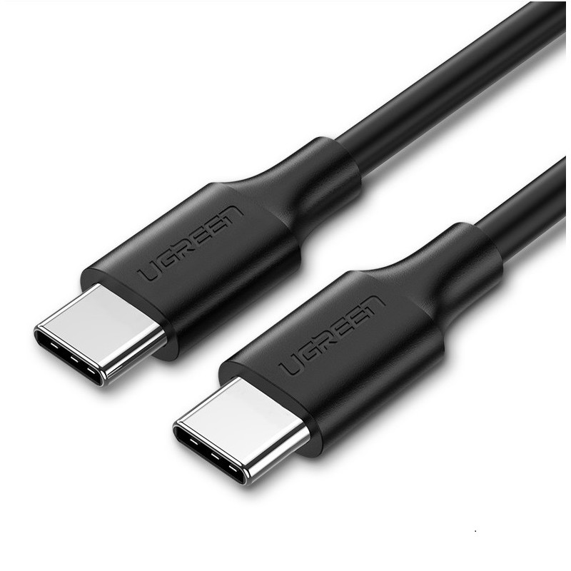Type-C (USB-C) to Type-C (USB-C), Male to Male Charge & Sync Cable 3A 1m - Black