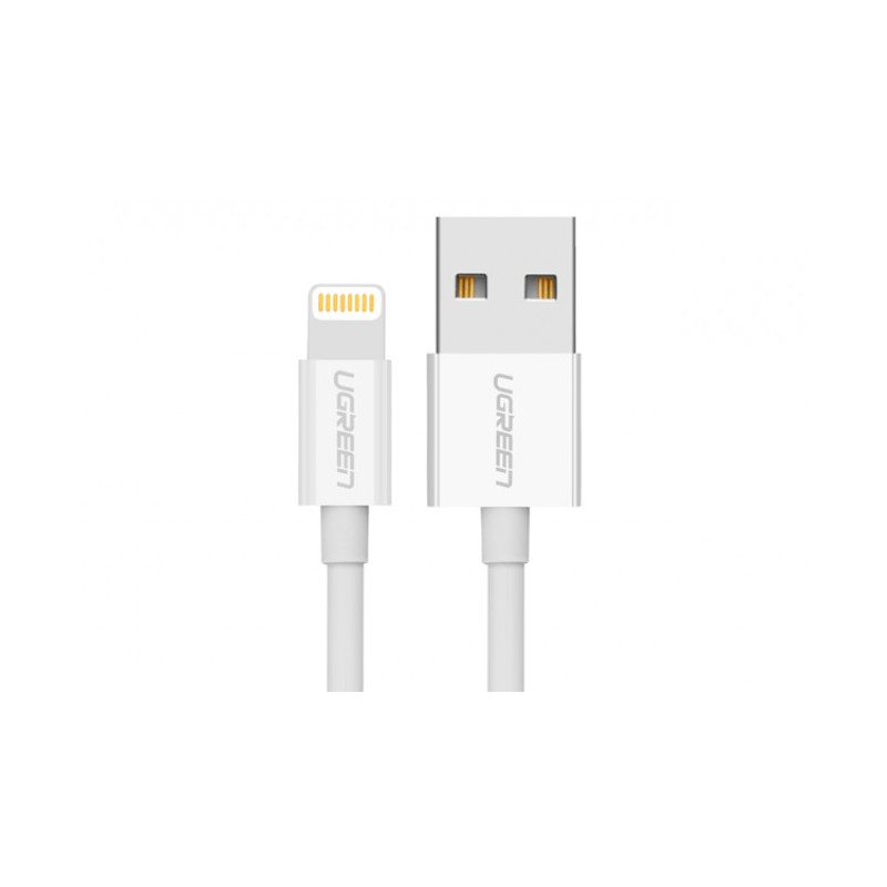 USB iphone lighting cable with ABS case 1M white