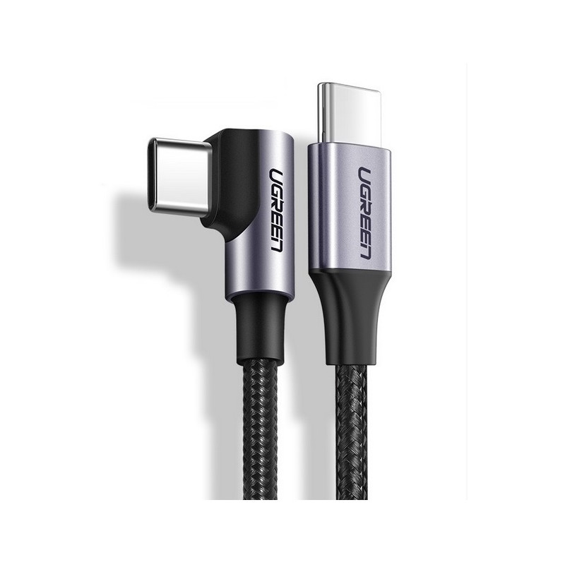 Type-C USB-C 2.0 to Right Angle Type-C cable Black 3M