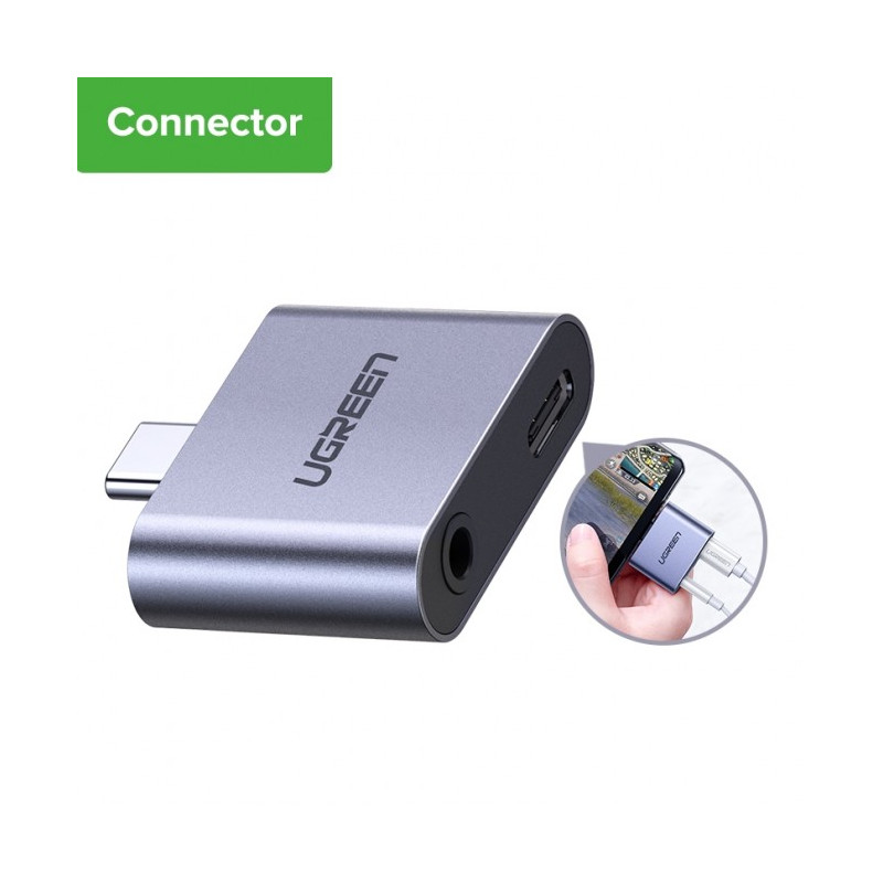 USB Type-C to USB Type-C & 3.5mm Audio Adapter