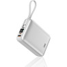 VINKO Pocket V10 - 20000mAh Power Bank, 22.5W Fast Charging Portable Charger with Built-in USB-C and iPhone Cables, LED Display 