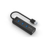 3-Port USB3.0 Aluminium Hub + RJ45 Gigabit Ethernet Adapter