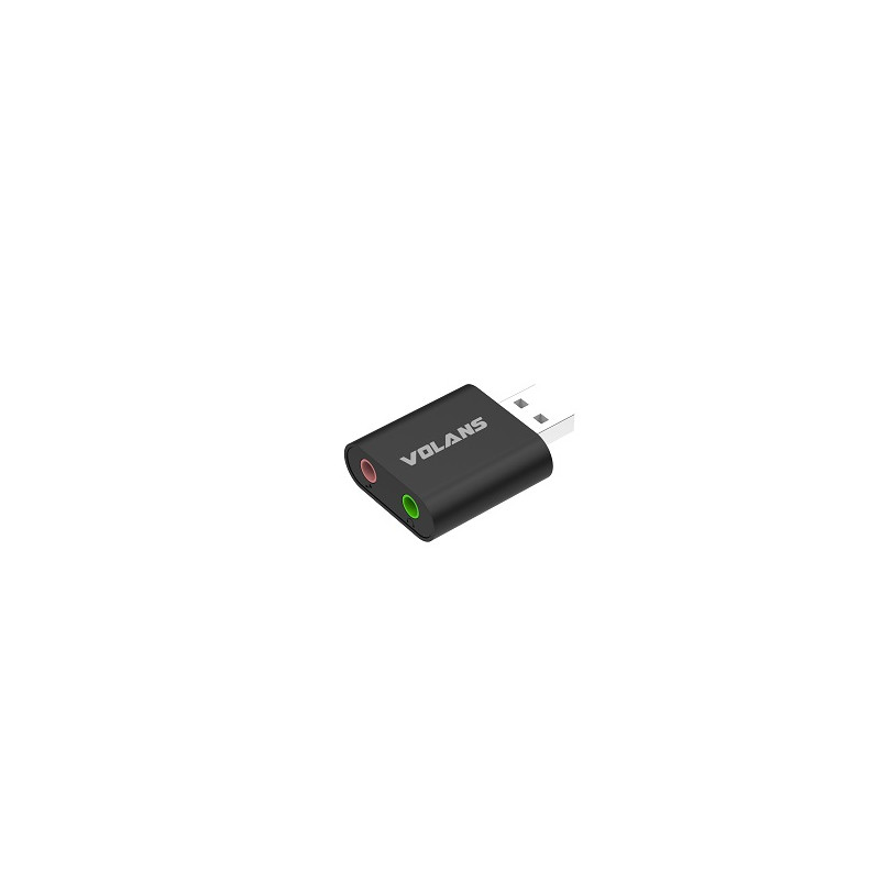 Aluminium USB to 3.5mm Audio Jack Sound and Mic Adapter