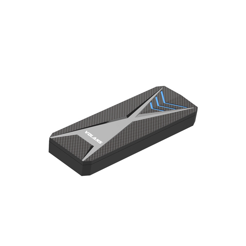 NVMe PCIe (M Key) M.2 SSD to USB3.1 Gen 2 Type-C 10Gbps Enclosure with RGB LED