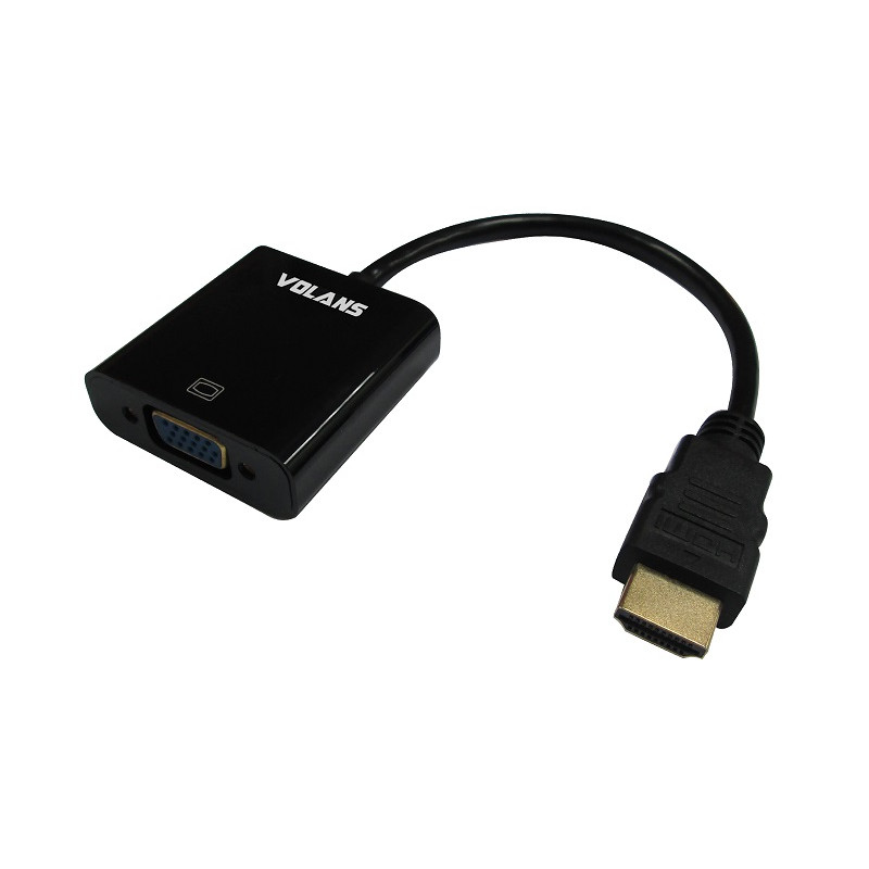 HDMI (M) to VGA (F) 20cm - Supports 1080P (No Audio)