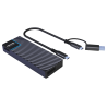 Aluminium NVMe PCIe M.2 SSD to USB4 Type C 40Gbps Enclosure