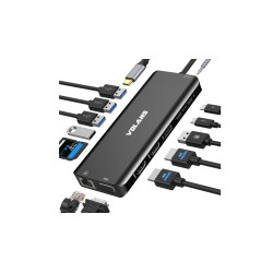 Aluminum 14-in-1 USB-C Hub...