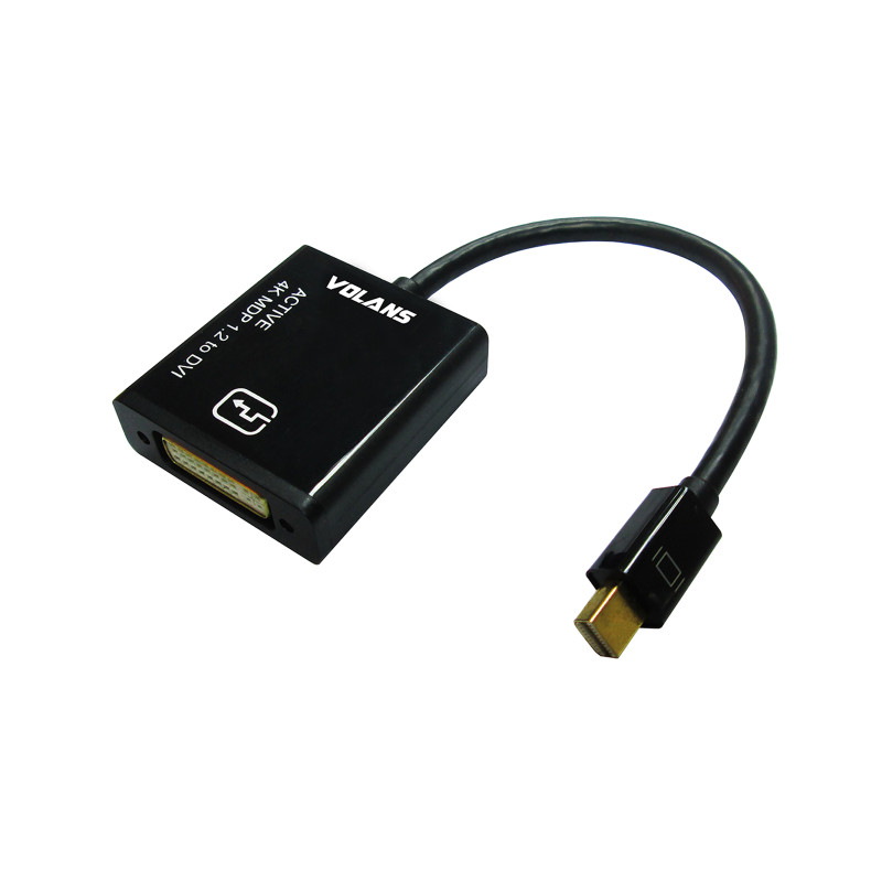 ACTIVE Mini DisplayPort DP (M) to DVI(F) 20cm - Supports 4K