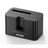 Dual Bay USB-C Aluminium Docking Station for 2.5¡å/3.5¡å HDD + M.2 SSD with Clone
