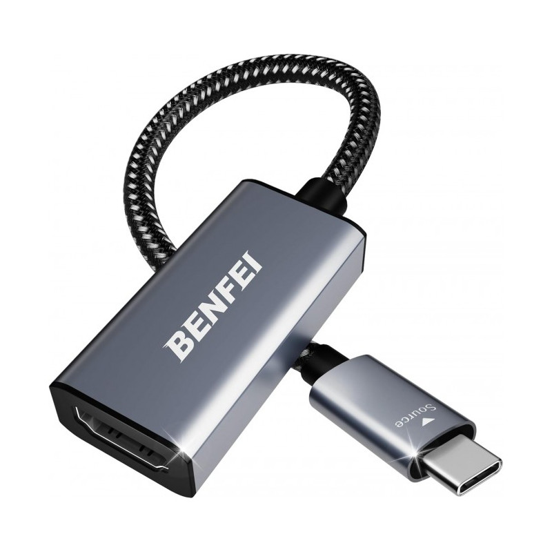 Type-C (USB C) to HDMI Adapter Thunderbolt 3/4 Compatible with iPhone 15/16 Pro/Max, MacBook Pro/Air 2023, iPad Pro, iMac, S23,