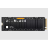 M.2 NVMe SSD: 2TB Black SN850X, PCIe Gen4, Read: 7300MB/s, Write: 6600MB/s, R:1,200K/W:1,100K IOPS, 1200 TBW - With Heatsink