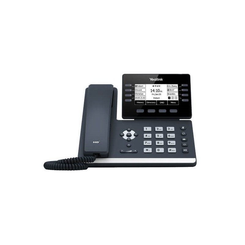 12 Line IP HD Phone, 3.7" 360 x 160 greyscale screen, HD voice, Dual Gig Ports, Built in Bluetooth and WiFi, USB 2.0 Port