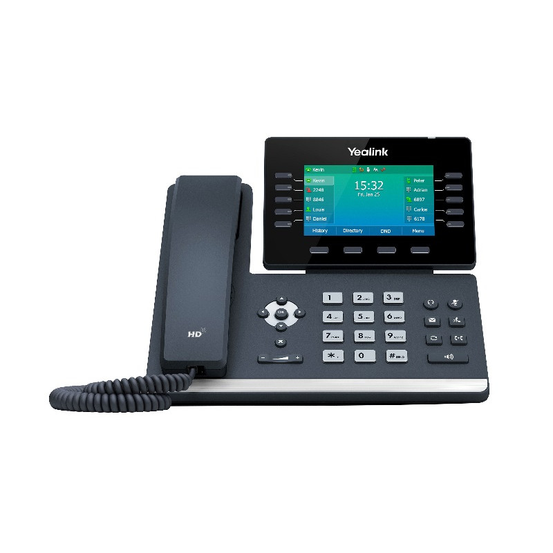 16 Line IP HD Phone, 4.3" 480 x 272 colour screen, HD voice, Dual Gig Ports, Built in Bluetooth and WiFi, USB 2.0 Port
