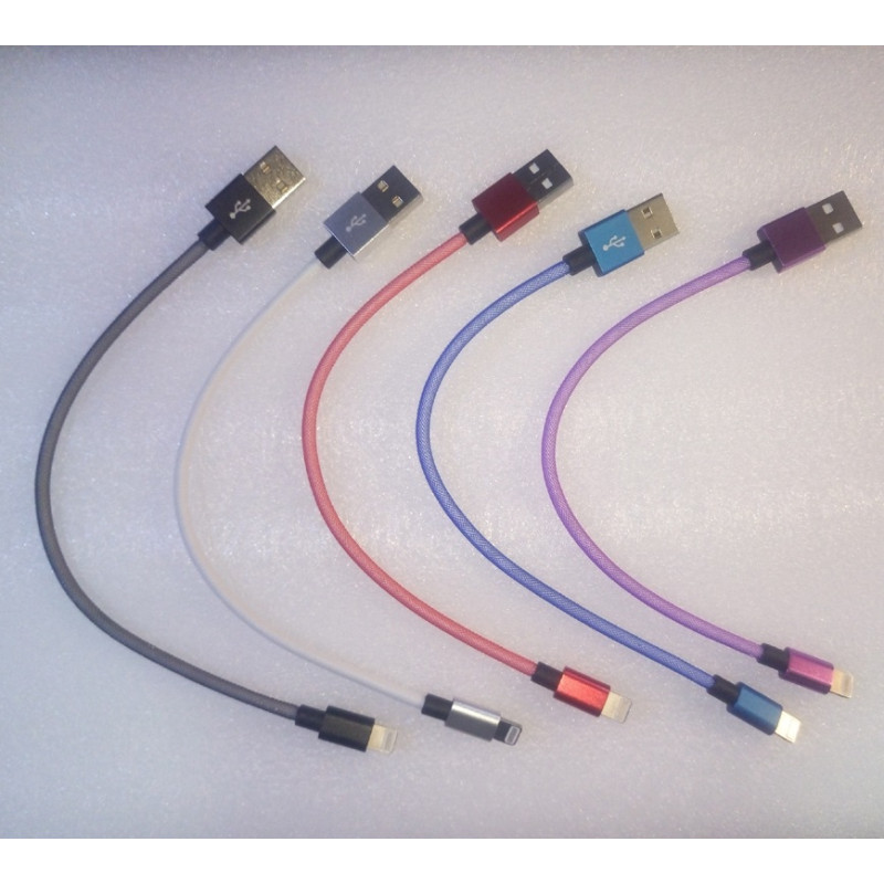 iPhone Lightning - USB 2.0 Charge & Sync Cable 20cm - Available Colours: Black, White **Please Specify Colour In Comments**