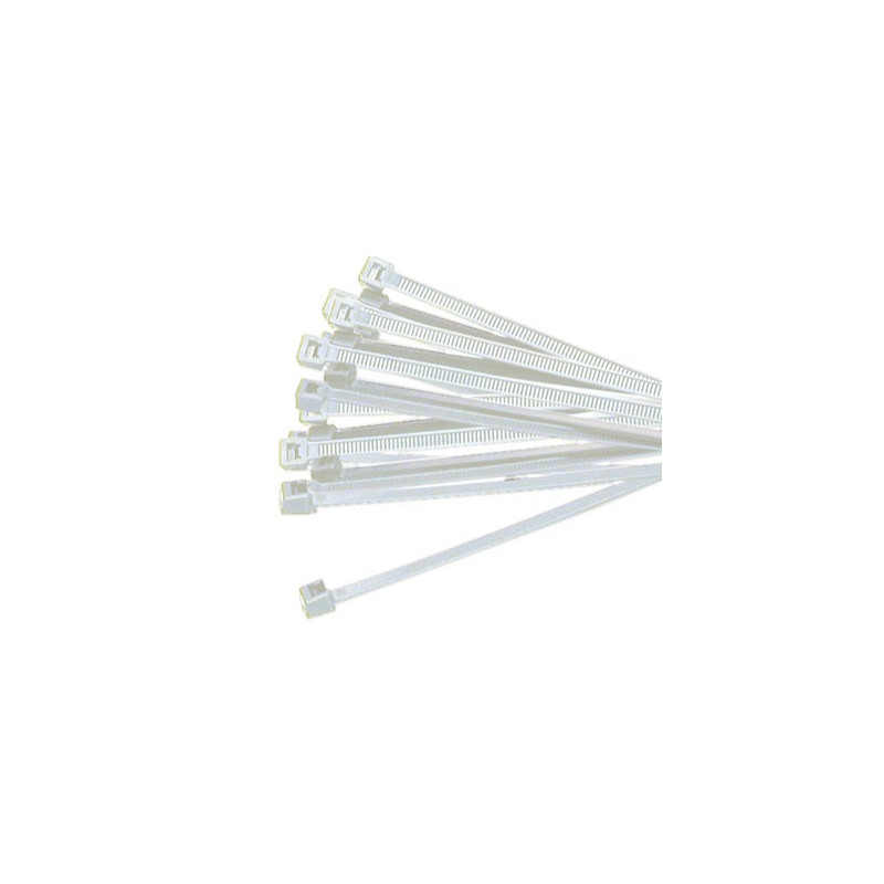 Cable Ties: 4 x 200mm White 20pcs