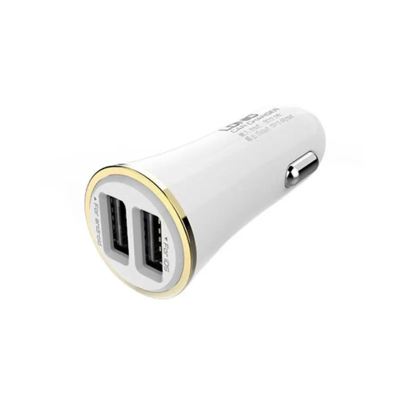 2 Port USB Car Charger - 5V 2.1A