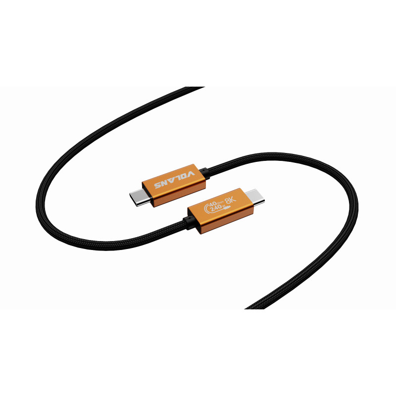 USB4 Type-C Cable ¨C 2m Aluminium Thunderbolt 4 Compatible (40Gbps/8K/240W)