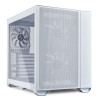 Mini-Tower Case: O11 Air Mini - White2x 140mm PWM Fans, 1x 120mm PWM Fan, 2x USB 3.0, 1x USB Type-C, 1x HD Audio, Tempered Glass