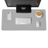 Mouse Pad Non-Slip PU Leather 80x40cm - Grey