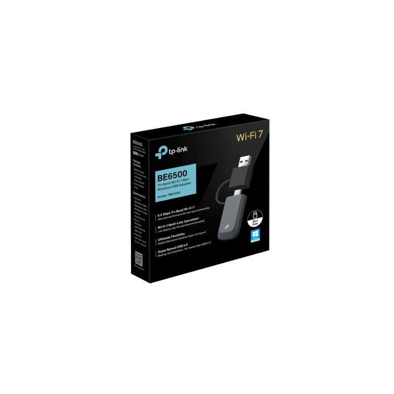 USB Adapter:BE6500 Tri-Band Wi-Fi 7 Mini Wireless USB Adapter