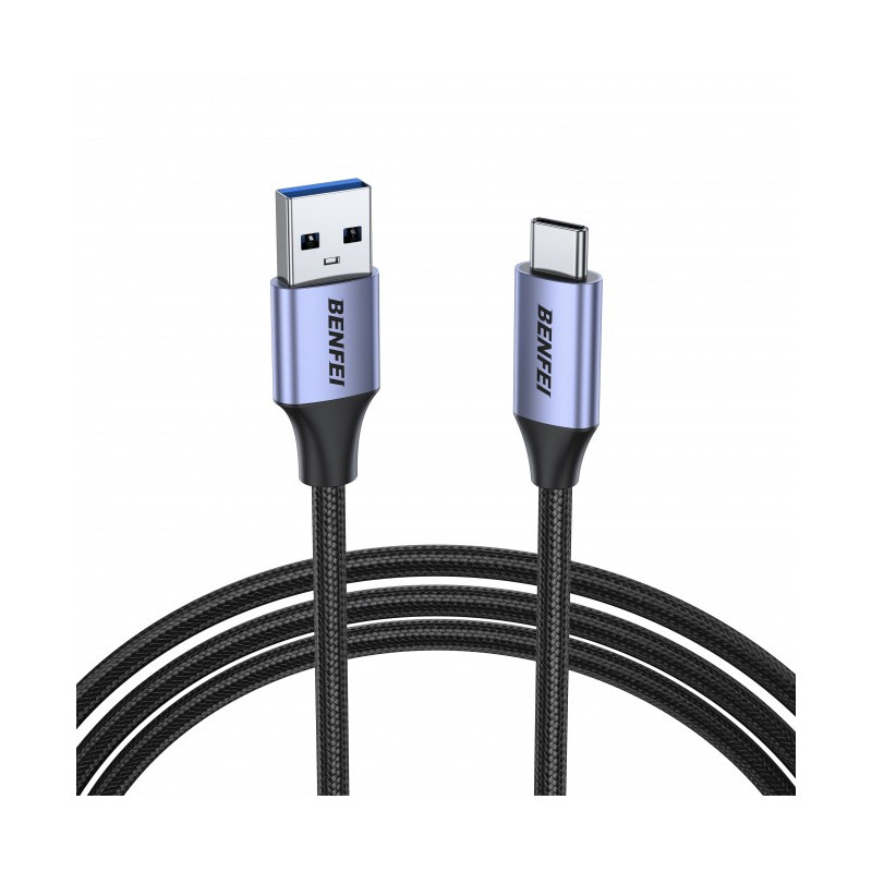 USB 3.0 to Type-C 5Gbps High-Speed Data Sync & 3A Charging Nylon Braided Cable 3M