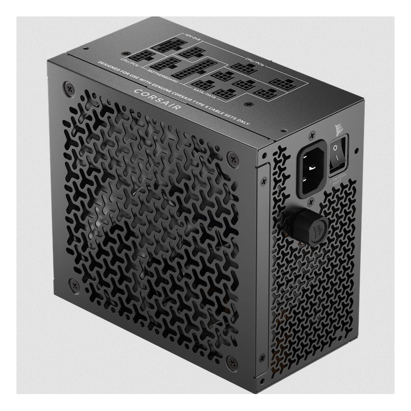 ATX PSU: RM1000x SHIFT Fully Modular ATX Power Supply - Cybenetics Gold ATX 3.1-certified and PCIe 5.1 compliant