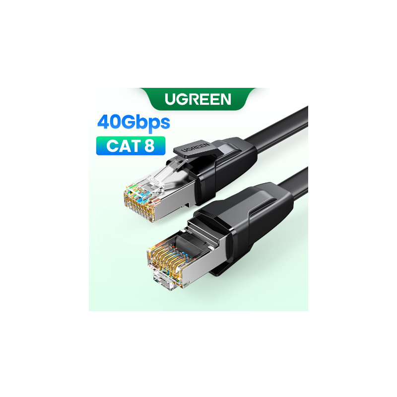 Network Cable: Cat8 40Gbps RJ45 1m Black
