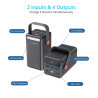 50000mAh PD65w 2 inputs & 4 Outputs + LED Flashlight + LCD Display Power Bank