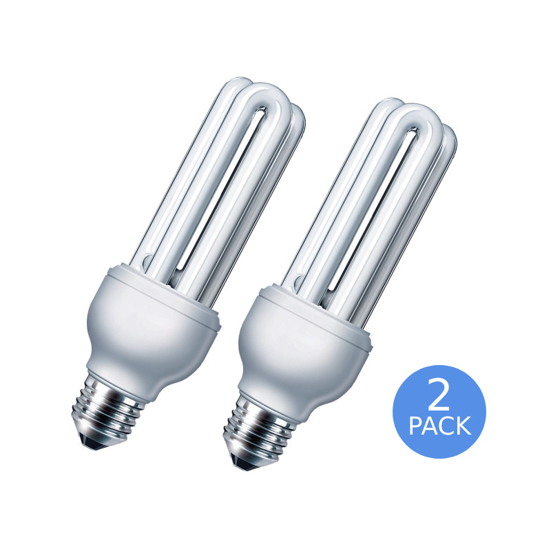 11W Energy Saving Light BulbE27 Edison Screw 6400K 2x Pack
