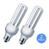 11W Energy Saving Light BulbE27 Edison Screw 6400K 2x Pack