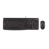Keyboard & Mouse: MK120, Desktop Wired USB Combo - Black