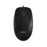 Wired Mouse: B100, Optical USB - Black
