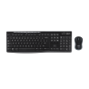 Keyboard & Mouse: MK270R, Media Wireless Combo - Black